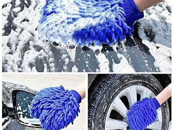 One Sided Microfiber Wash Mit for Car Cleaning Mitts