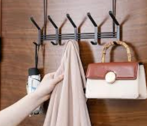 Metal Over The door Hanger With 5 Hooks