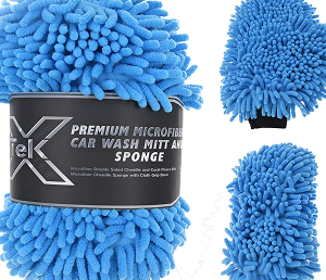 One Sided Microfiber Wash Mitt For Car Cleaning Mitts