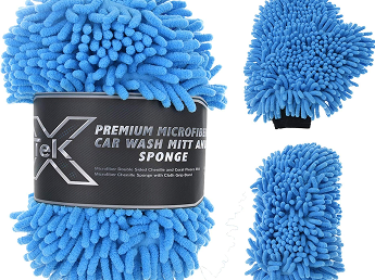 One Sided Microfiber Wash Mitt For Car Cleaning Mitts